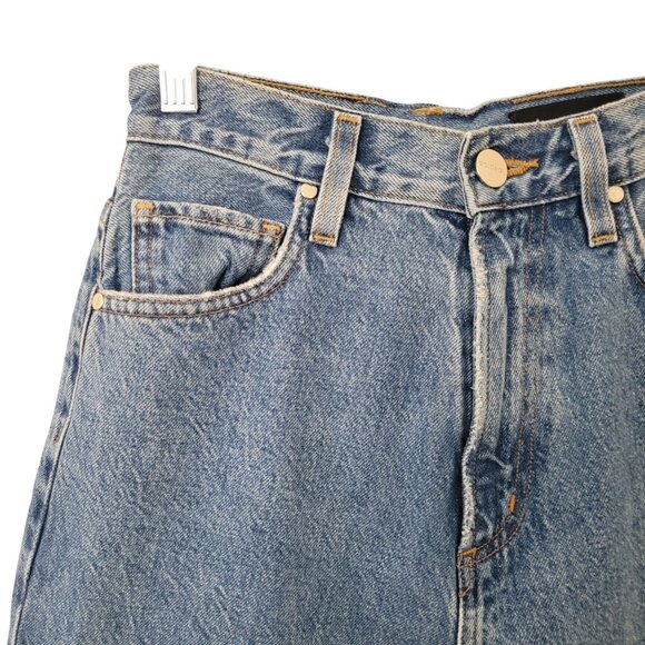 Goldsign High Waist Tapered Jeans Womens Size 23 Blue Cotton Denim - Picture 8 of 10